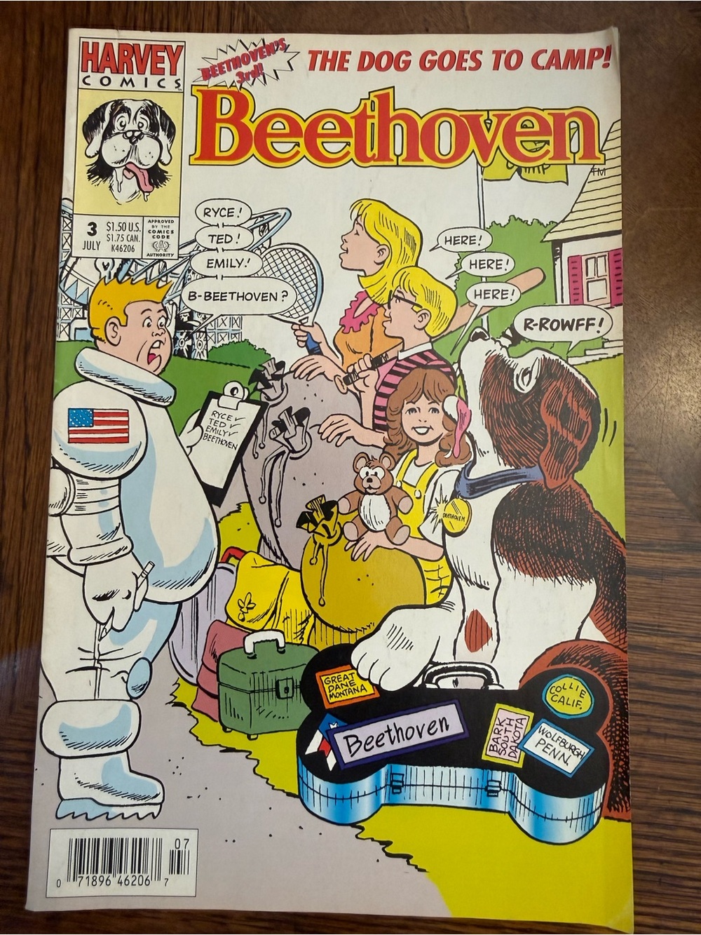 Beethoven Comic Book - Harvey Comics Cover